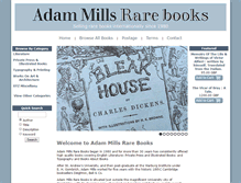 Tablet Screenshot of adammillsbooks.com